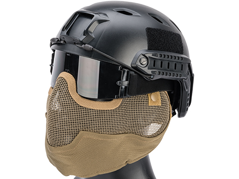 Matrix Iron Face Carbon Steel Striker Gen2 Metal Mesh Lower Half Mask (Color: Tan)