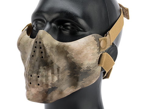 Avengers Iron Face Skull Imprint Nylon Lower Half Mask (Color: Arid Camo)