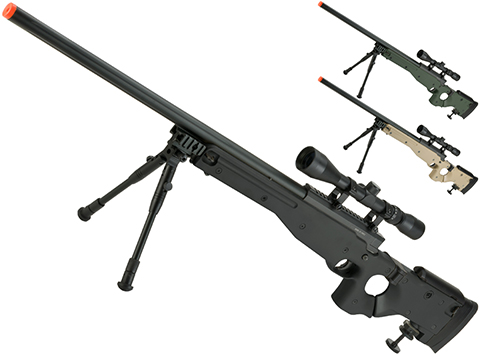 Matrix AW-338 MB08D Bolt Action Airsoft Sniper Rifle with Folding Stock by WELL (Color: Black)