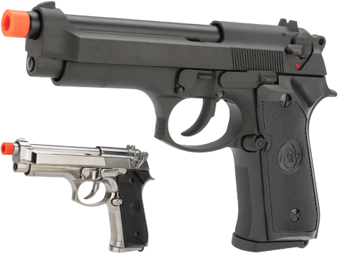 Matrix Poseidon Custom Airsoft M9 Full Metal Gas Blowback Airsoft Pistol (Color: Black)