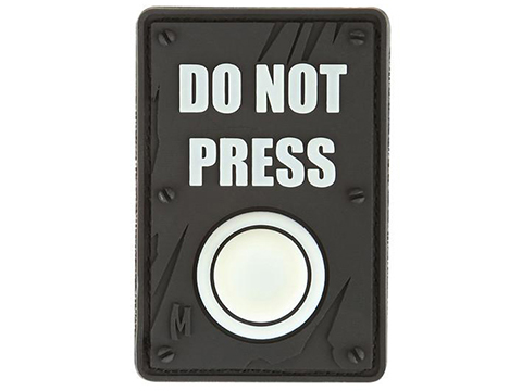 Maxpedition DO NOT PRESS PVC Morale Patch (Color: Glow in the Dark)