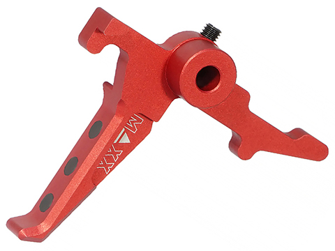 Maxx Model CNC Aluminum Advanced Trigger for Wolverine MTW Airsoft Rifles (Model: Style E / Red)