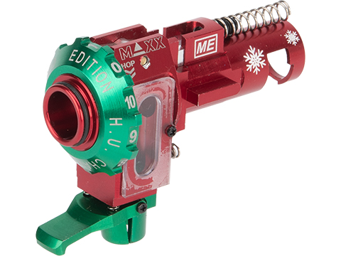 Maxx Model CNC Aluminum Hopup Chamber for M4 / M16 Series Airsoft AEG Rifles (Model: ME - PRO / Limited Edition Red)