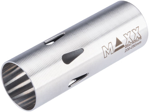 Maxx Model CNC Hardened Stainless Steel Airsoft AEG Cylinder (Model: Type E / 200-250mm)