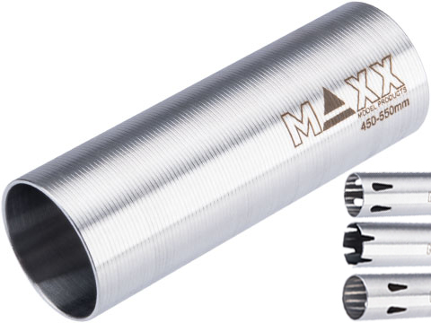 Maxx Model CNC Hardened Stainless Steel Airsoft AEG Cylinder (Model: Type A / 450-550mm)