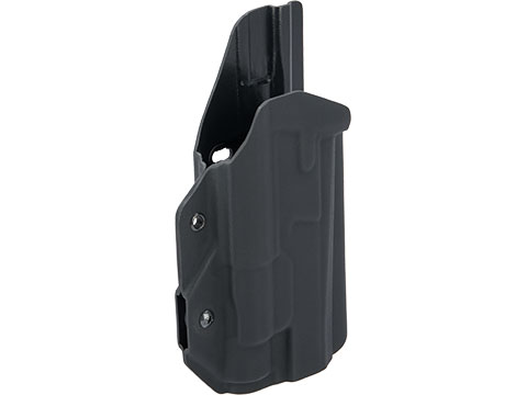 MC Kydex Airsoft Elite Series Pistol Holster for CZ P-09 w/ TLR-1 Flashlight (Model: Black / TEK-LOK Black / Right Hand)