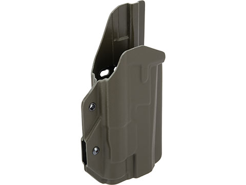 MC Kydex Airsoft Elite Series Pistol Holster for CZ P-09 w/ TLR-1 Flashlight (Model: OD Green / No Attachment / Right Hand)