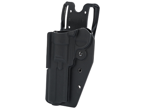 MC Kydex Airsoft Elite Series Pistol Holster for Elite Force H8R Revolver (Model: Black / Duty Drop / Left Hand)