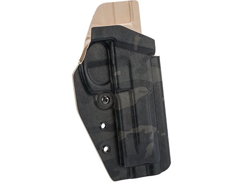 MC Kydex Airsoft Elite Series Pistol Holster for M9 (Model: Multicam Black / MOLLE Mount / Right Hand)