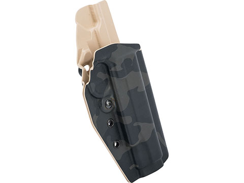 MC Kydex Airsoft Elite Series Pistol Holster for 1911 (Model: Multicam Black / No Attachment / Right Hand)