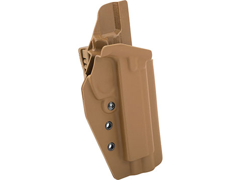 MC Kydex Airsoft Elite Series Pistol Holster for CZ SP-01 Shadow (Model: Coyote Brown / TEK-LOK Dark Earth / Right Hand)