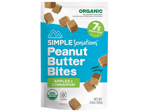 Mountain House Simple Sensations Freeze Dried Peanut Butter Bites (Model: Apples & Cinnamon)