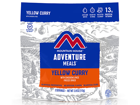 Mountain House Freeze Dried Camping Food (Model: Lunch & Dinner / Yellow Curry with Chicken & Rice)