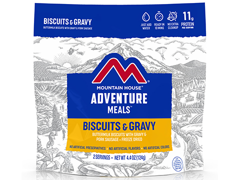 Mountain House Freeze Dried Camping Food (Model: Breakfast / Biscuits & Gravy)