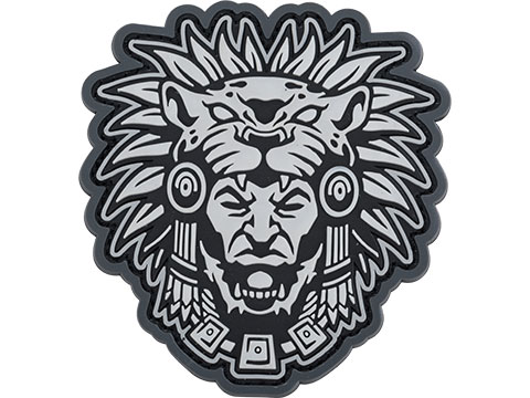 Mil-Spec Monkey Aztec Warrior Head 1 PVC Morale Patch (Color: Urban)