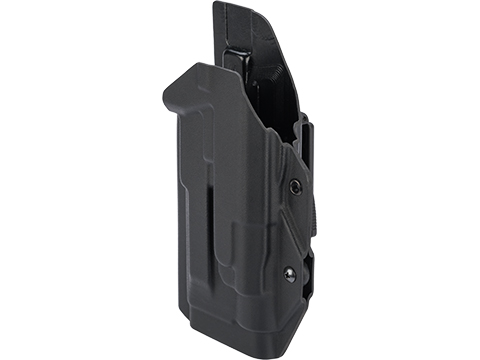 MC Kydex Airsoft Elite Series Pistol Holster for M9A1 w/ TLR-1 Flashlight (Model: Black / TEK-LOK Black / Left Hand)