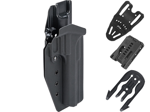 MC Kydex Airsoft Elite Series Pistol Holster for Desert Eagle (Model: Black / No Attachment / Right Hand)