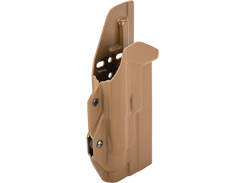 MC Kydex Airsoft Elite Series Pistol Holster for Glock 19/17/22/33 w/ TLR-1 Flashlight (Model: Coyote Brown / No Attachment / Right Hand)