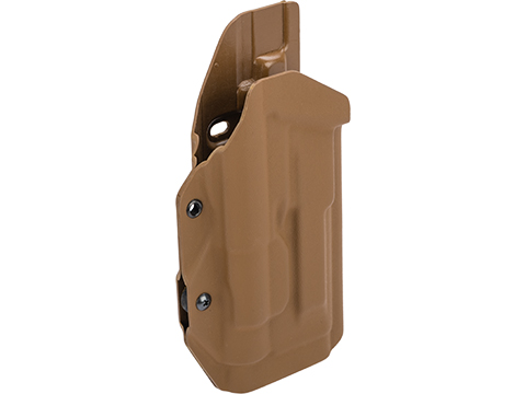 MC Kydex Airsoft Elite Series Pistol Holster for M9A1 w/ TLR-1 Flashlight (Model: Coyote Brown / No Attachment / Right Hand)