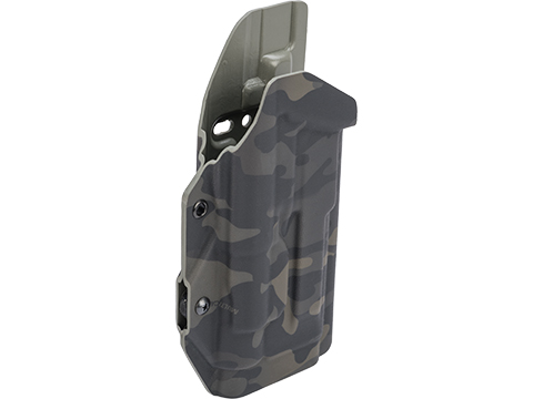 MC Kydex Airsoft Elite Series Pistol Holster for M9A1 w/ TLR-1 Flashlight (Model: Multicam Black / No Attachment / Right Hand)