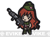 Mil-Spec Monkey Gun Girl Hook and Loop Patch - High Contrast