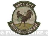 Mil-Spec Monkey Rock Out Hook and Loop Patch (Color: Arid)