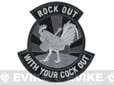 Mil-Spec Monkey Rock Out Hook and Loop Patch (Color: SWAT)