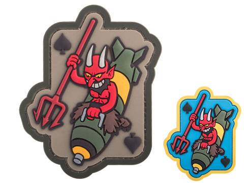 Mil-Spec Monkey Devil Bomber PVC Morale Patch (Color: Multicam)