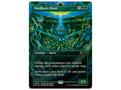 Magic: The Gathering Secret Lair: Superdrop Exclusive Playing Cards (Model: Seedborn Muse / Rainbow Foil)