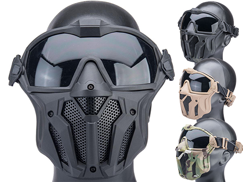 Matrix Tactical Anti Fog Goggle w/ Fan and Lower Face Mask (Color: Black)