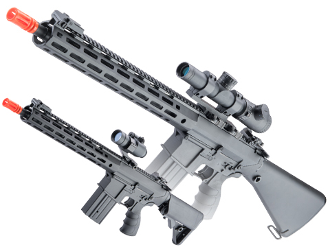 Matrix SR-25 Airsoft AEG Rifle w/ G3 MOSFET & M-LOK RIS (Color: Black / 14.75 RIS / Fixed Stock )