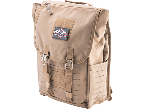 Matrix 40L Laser Cut Large Flap Tactical Backpack (Color: Coyote Brown)