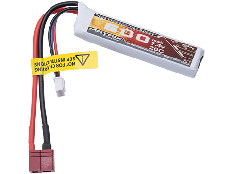 Matrix 7.4V 600mAh Mini LiPo Airsoft Battery (Model: Standard Deans)