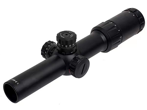 Matrix LPVO 1.5-6x24E Shockproof Illuminated Red/Green Reticle Sniper Scope (Color: Black)