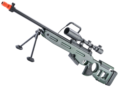 Matrix / S&T SV-98 Bolt Action Airsoft Sniper Rifle (Color: Green / Real Wood)