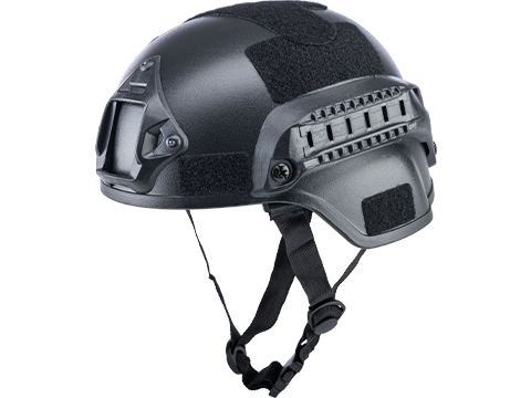 Matrix Children's MICH 2000 Helmet w/ NVG Mount & Side Rails (Color: Black)