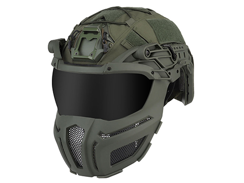 Matrix Vanguard Detachable Full Face Helmet System (Color: OD Green)