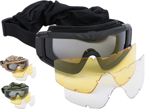 Matrix Tactical Systems ANSI-Rated Ultimate Protective Airsoft Goggles (Color: Black)