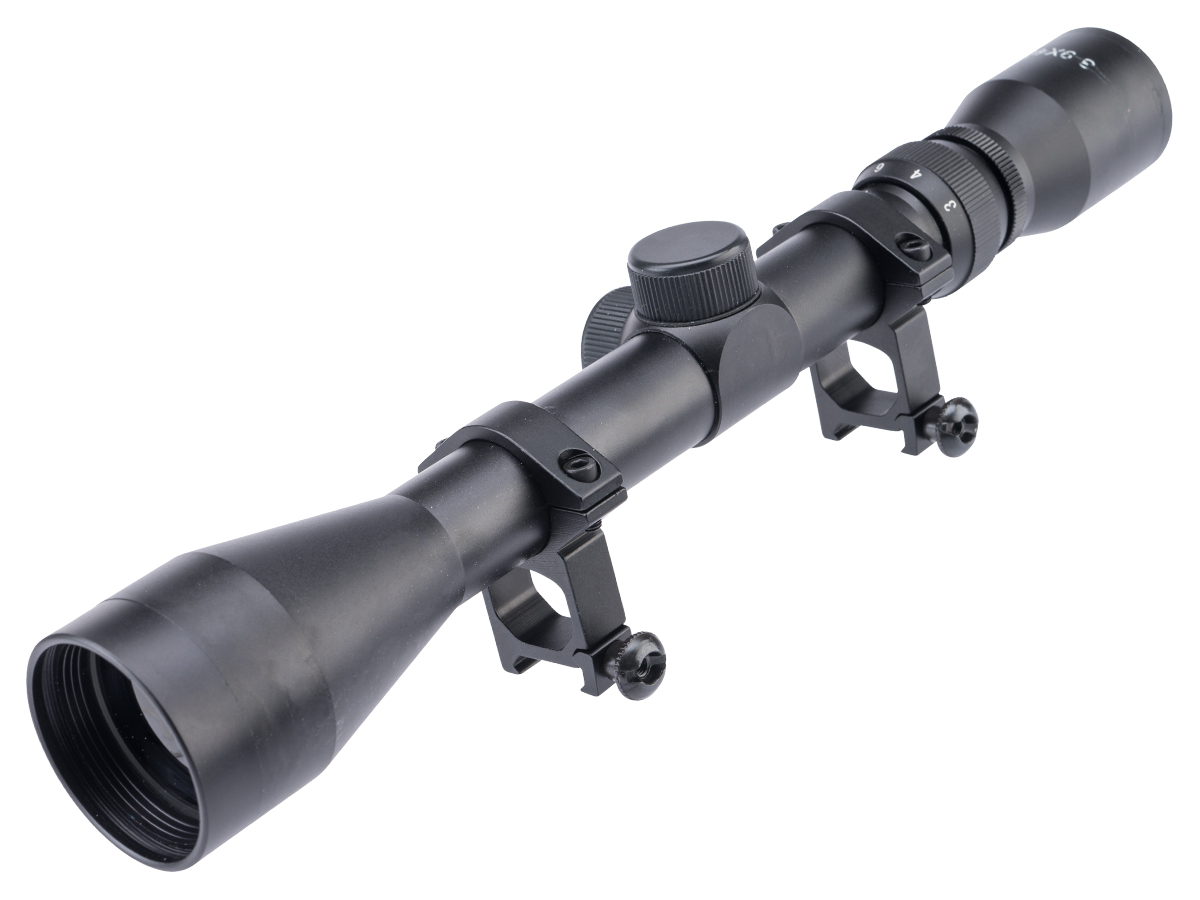 Matrix3-9X40 Professional Scope for Airsoft Rifles w/ 1.5 Scope Rings (Color: Black)