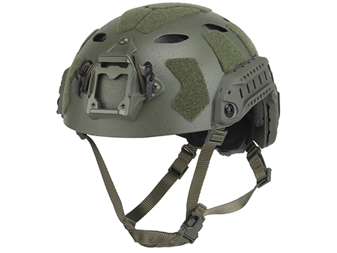 Matrix Vented High Cut Airsoft Helmet (Color: OD Green)