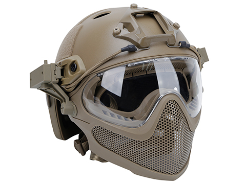 Matrix Pilot Steel Mesh Face Mask w/ Helmet 