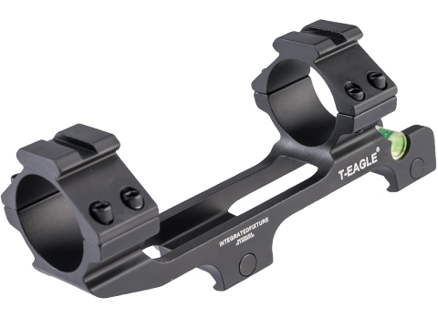 Matrix Tactical Cantilever Scope Ring Mount w/ Bubble Level by T-Eagle (Color: Black)