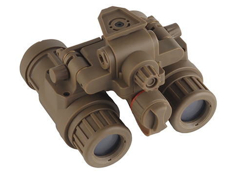 Matrix Mock AN/PVS-31 Binocular Night Vision Goggles w/ Non-Functional Battery Pack (Color: Tan)