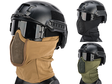 Matrix Shadow Fighter Hood Headgear w/ Mesh Mouth Protector 