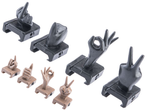 Matrix Finger Front and Rear Back Up Iron Sight Set 