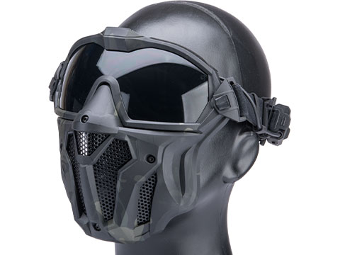 Matrix Tactical Anti Fog Goggle w/ Fan and Lower Face Mask (Color: Multicam Black)