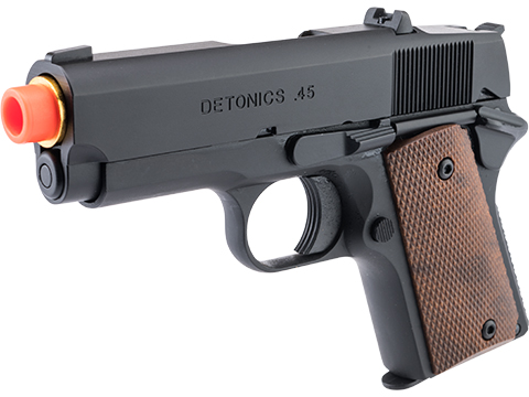 Matrix Elite Detonics 1911 .45 Combat Master Airsoft Gas Blowback Pistol (Model: Black / Brown)