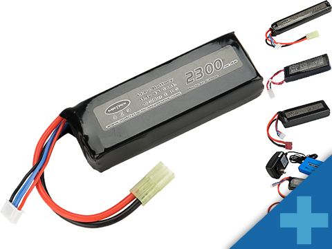 Intellect iPower 11.1v 1000mah 20c Airsoft Buffer Tube LiPo Battery Pack  (Configuration: Deans)