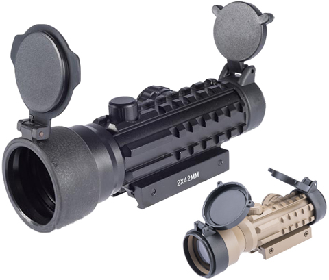 Matrix 2x42 Dual Illuminated Railed Tactical Scope 