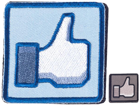 Matrix Thumbs Up 2 Hook and Loop Patch (Color: Blue)